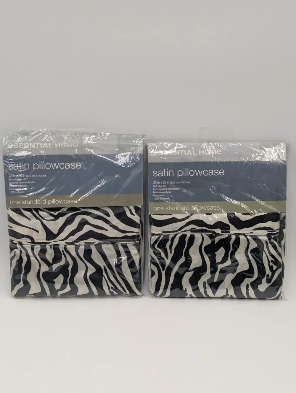 2x Kmart Essential Home Satin Pillowcases 20